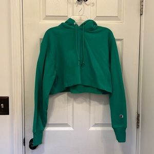 Champion Reverse Weave Cropped Cut-Off Hoodie